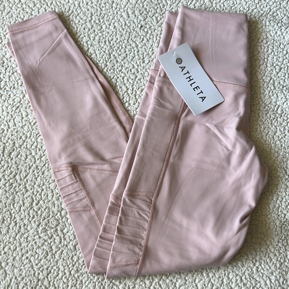 NWT Athleta Inclination Moro Tight Leggings (XXS)- Pink - Picture 2 of 3